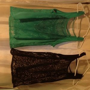 2 vanity sheer tank tops